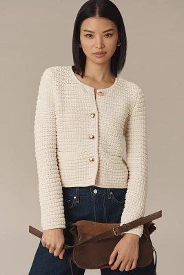 PAIGE Oberon Textured Cardigan Sweater