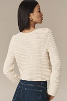 PAIGE Oberon Textured Cardigan Sweater