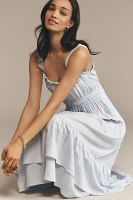 PAIGE Persimmon Sleeveless Midi Dress