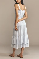 PAIGE Persimmon Sleeveless Midi Dress