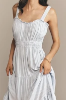 PAIGE Persimmon Sleeveless Midi Dress