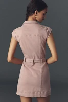 PAIGE Jaxsyn Cap-Sleeve Utility Mini Dress
