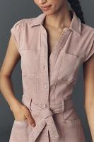 PAIGE Jaxsyn Cap-Sleeve Utility Mini Dress