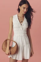 PAIGE Fraise Sleeveless V-Neck Mini Dress