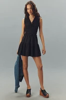 PAIGE Fraise Sleeveless Smocked Mini Dress