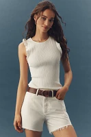PAIGE Crimini Ruffle-Trim Sweater Tank
