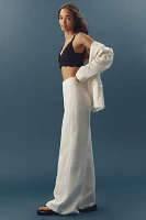 PAIGE Greyson Linen Blend High-Rise Wide-Leg Pants