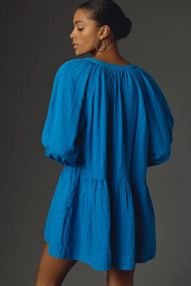 Velvet by Graham & Spencer Nica Gauzy Flounce Mini Dress