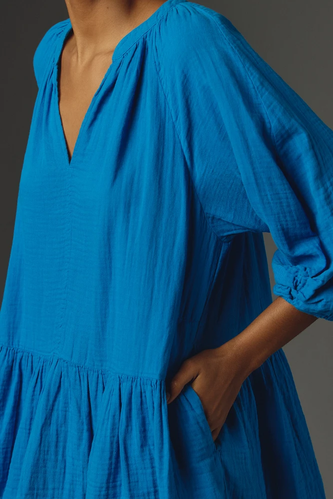 Velvet by Graham & Spencer Nica Gauzy Flounce Mini Dress