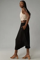 Velvet by Graham & Spencer Nemy Linen Midi Skirt