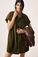 Velvet by Graham & Spencer Macie Button-Front Mini Shirt Dress