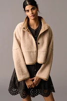 Velvet by Graham & Spencer Reversible Cropped Sherpa Coat