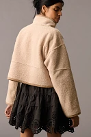 Velvet by Graham & Spencer Reversible Cropped Sherpa Coat