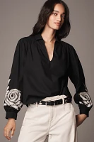 Velvet by Graham & Spencer Martine Long-Sleeve Blouse