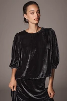 Velvet by Graham & Spencer Nancy Puff-Sleeve Blouse