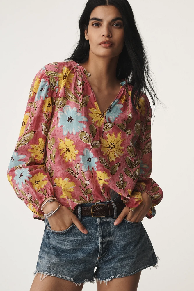 Velvet by Graham & Spencer Marysia Long-Sleeve Blouse