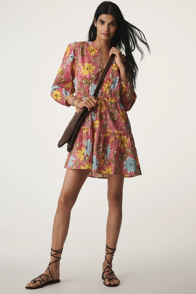 Velvet by Graham & Spencer Sharlene Long-Sleeve Mini Dress