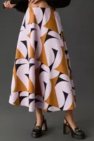 Marimekko Koheesio Pilari Cotton Midi Skirt