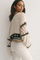 MOTHER Bell-Sleeve Pullover Sweater