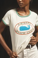 MOTHER The Itty Bitty Ringer Amalfi Beach Club Tee