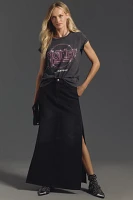 MOTHER The Fun Dip Slice Denim Maxi Skirt