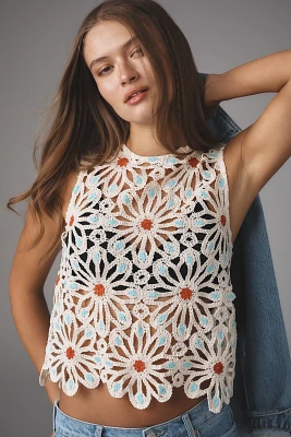 MOTHER The Daisy Shell Sleeveless Top