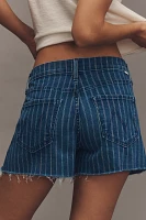 MOTHER The Skipper Short N' Long Fray Denim Shorts