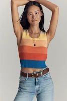 MOTHER The Round-Neck Ribbed Tank Top