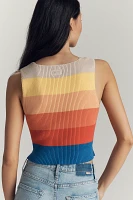MOTHER The Round-Neck Ribbed Tank Top