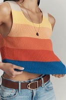 MOTHER The Round-Neck Ribbed Tank Top