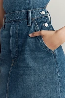MOTHER The Over It Denim Mini Dress