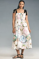 Rachel Antonoff Mindy Smocked Midi Dress