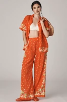 Rachel Antonoff Snyder High-Rise Wide-Leg Pants
