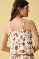 Lisa Says Gah Cleo Linen-Cotton Cami