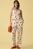 Lisa Says Gah Cleo Linen-Cotton Cami