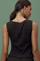 Lisa Says Gah Summer Knit Button-Front Tank Top