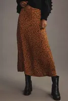 Farm Rio Leopards Texture Midi Skirt