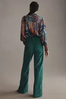 Farm Rio Corduroy Wide-Leg Pants