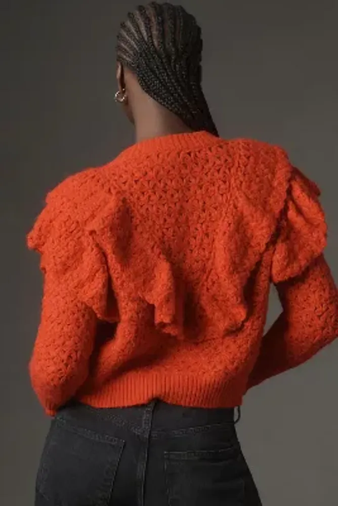 Farm Rio Textured Knit Cardigan Sweater