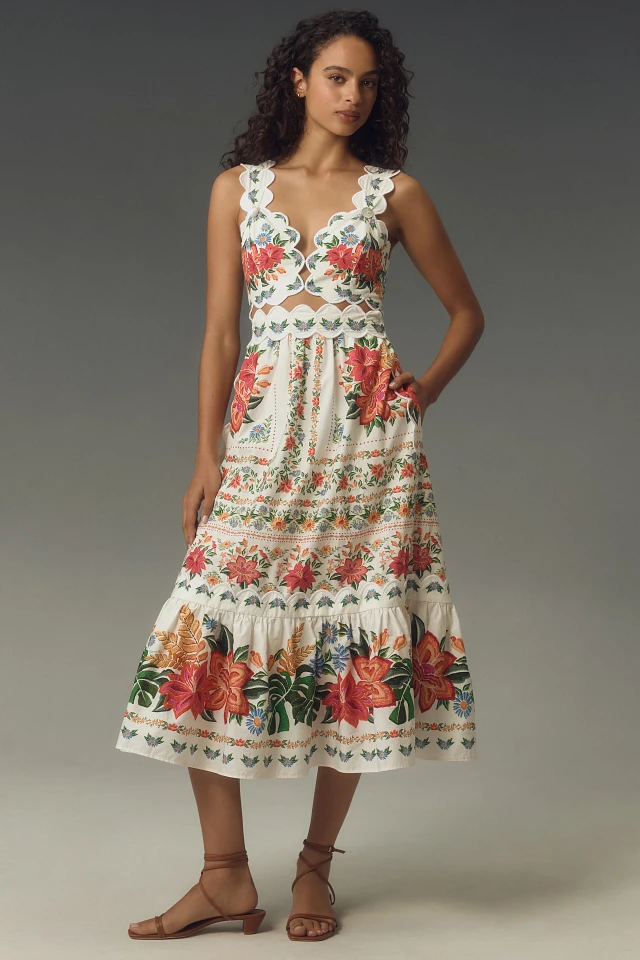 Farm Rio Bloom Garden Midi Dress | The Summit