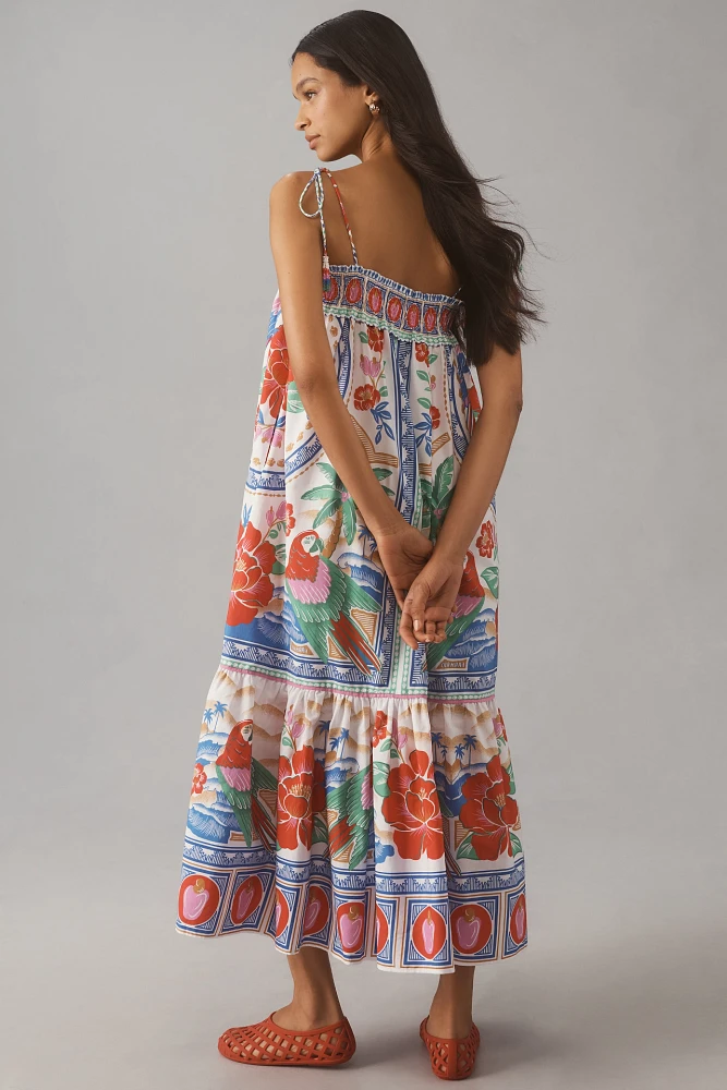 Farm Rio Flowers Beach Midi Dress