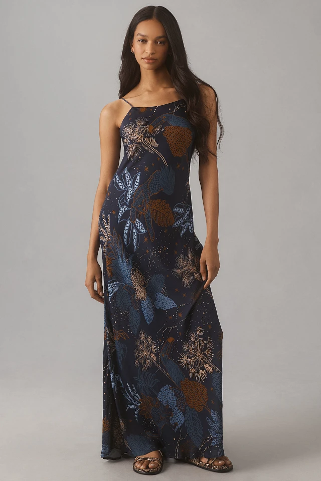 Farm Rio Night Jungle Slip Maxi Dress at MarketFair Shoppes in Princeton, NJ
