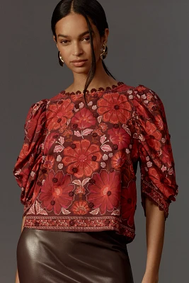 Farm Rio Gigi Tapestry Blouse