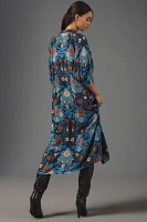 Farm Rio Arabesque Floral Midi Dress