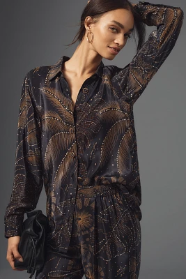 Farm Rio Golden Foliage Buttondown Shirt