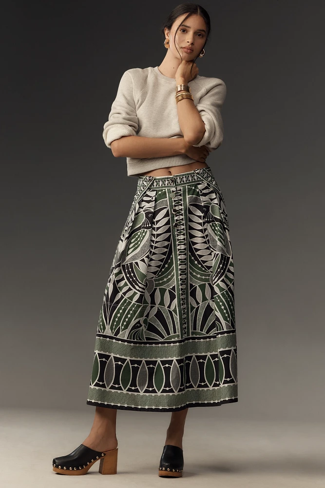 Farm Rio Flare Maxi Skirt