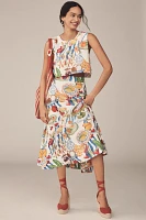 Farm Rio Fresh Table Linen Sleeveless Blouse