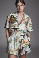Farm Rio Linen Printed Shorts