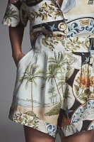 Farm Rio Linen Printed Shorts