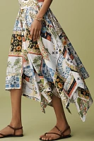 Farm Rio Latin Trip Scarves Sleeveless Midi Dress